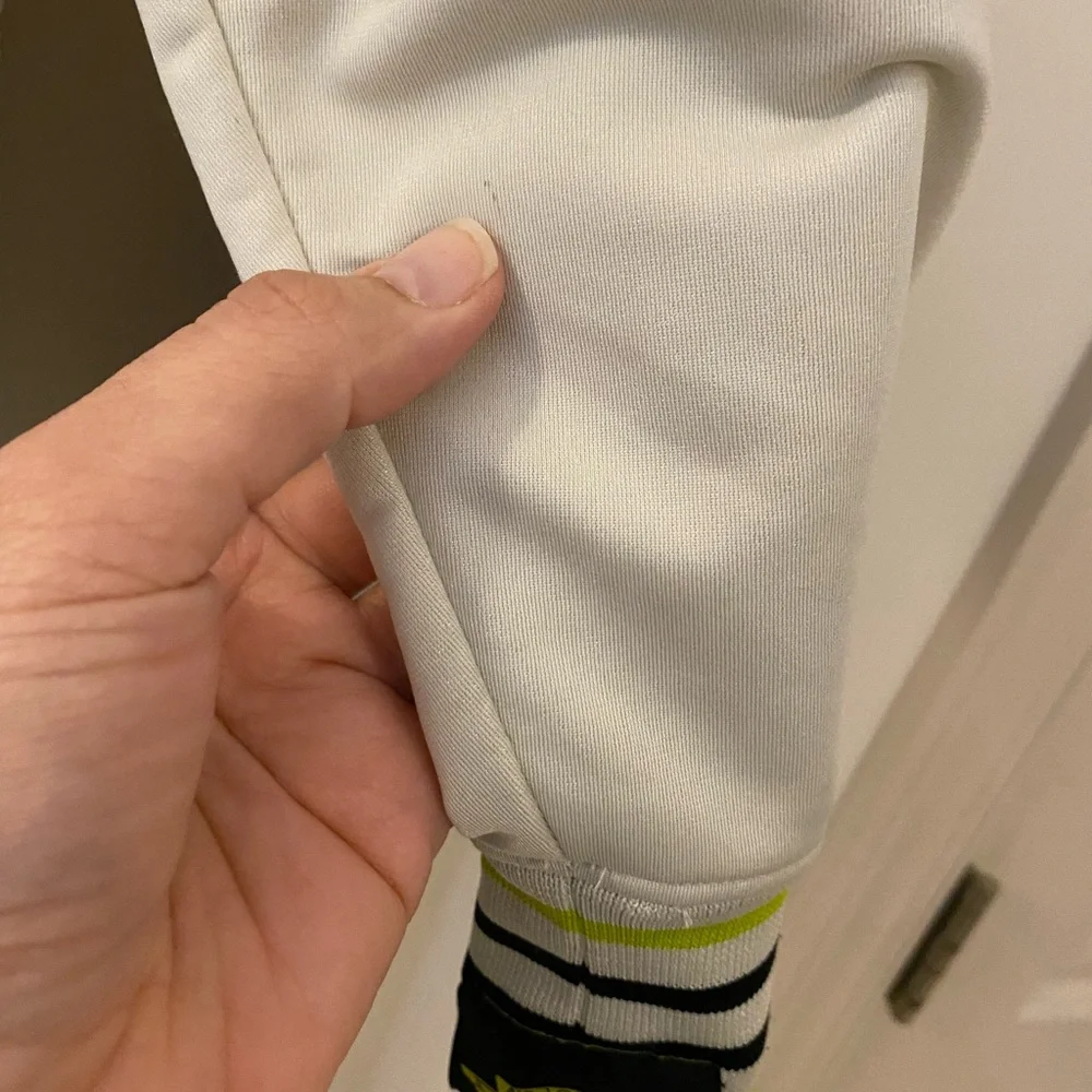Jordan XXL Men's Y2K White and Neon Yellow Track Jacket